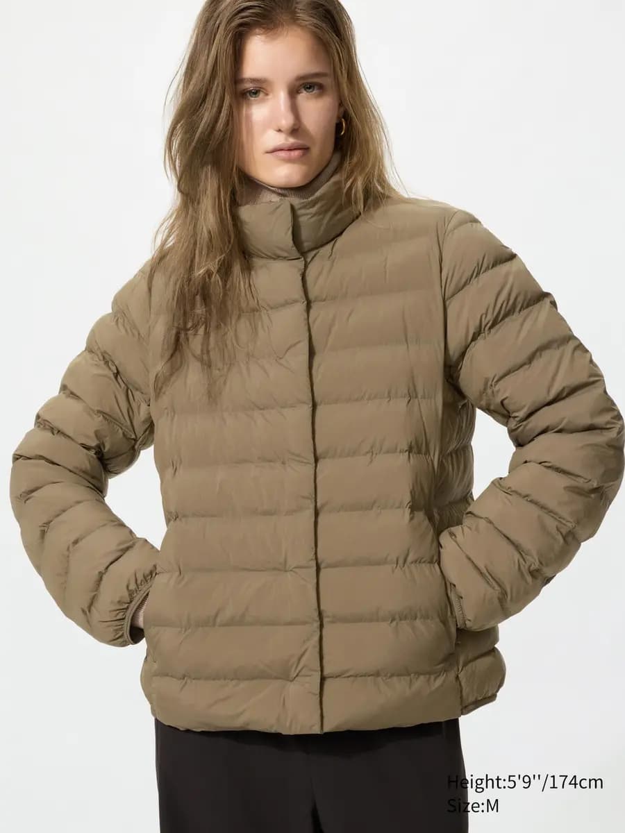Uniqlo PUFFTECH Jacket Brown [Imported, Hand wash cold, Do not dry clean, Hand-washable. Dries faster than natural down.]
