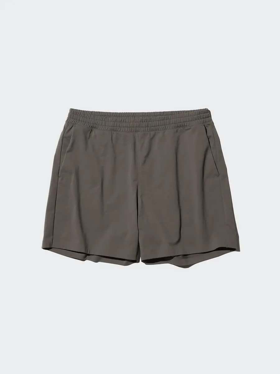 Uniqlo Ultra Stretch Active Shorts | 5" Green [Imported, With quick-drying "DRY-EX" technology., Made with ultra-fine yarn for a smooth touch.]