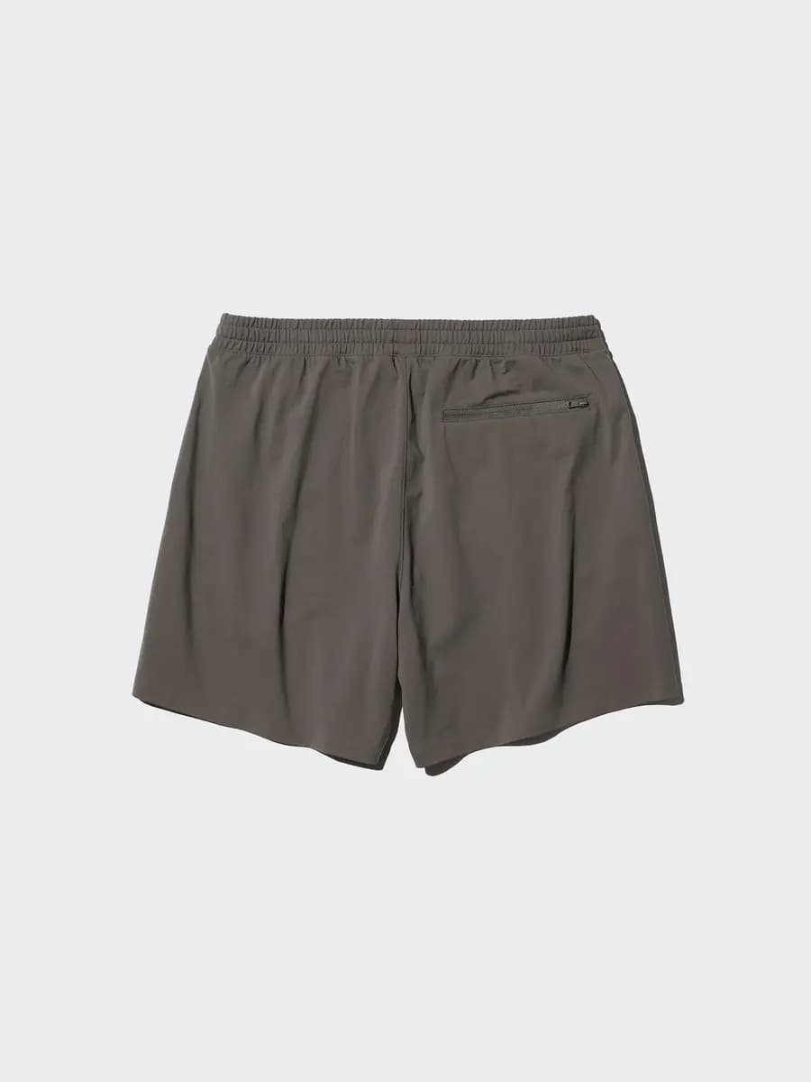 Uniqlo Ultra Stretch Active Shorts | 5" Green [Imported, With quick-drying "DRY-EX" technology., Made with ultra-fine yarn for a smooth touch.]