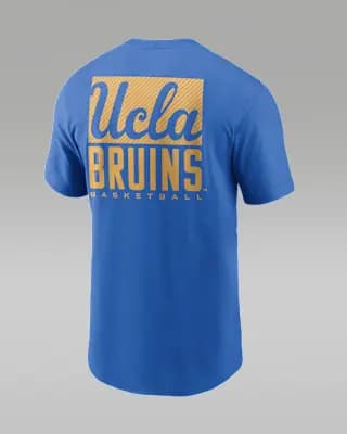 UCLA Courtside Men's Jordan Brand Dri-FIT College T-Shirt Light Blue [Light Blue, Jersey fabric has a soft, lightweight feel., 57% cotton/43% polyester]
