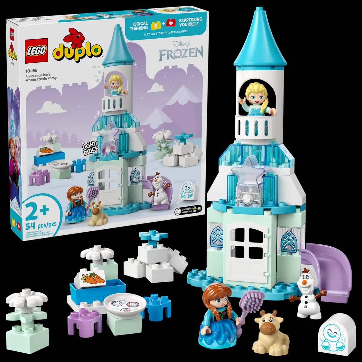LEGO Anna and Elsa's Frozen Castle Party 10455 [54 pieces, ages 2+, DUPLOÃƒÆ’Ã†â€™ÃƒÂ¢Ã¢â€šÂ¬Ã…Â¡ÃƒÆ’Ã¢â‚¬Å¡Ãƒâ€šÃ‚Â®]