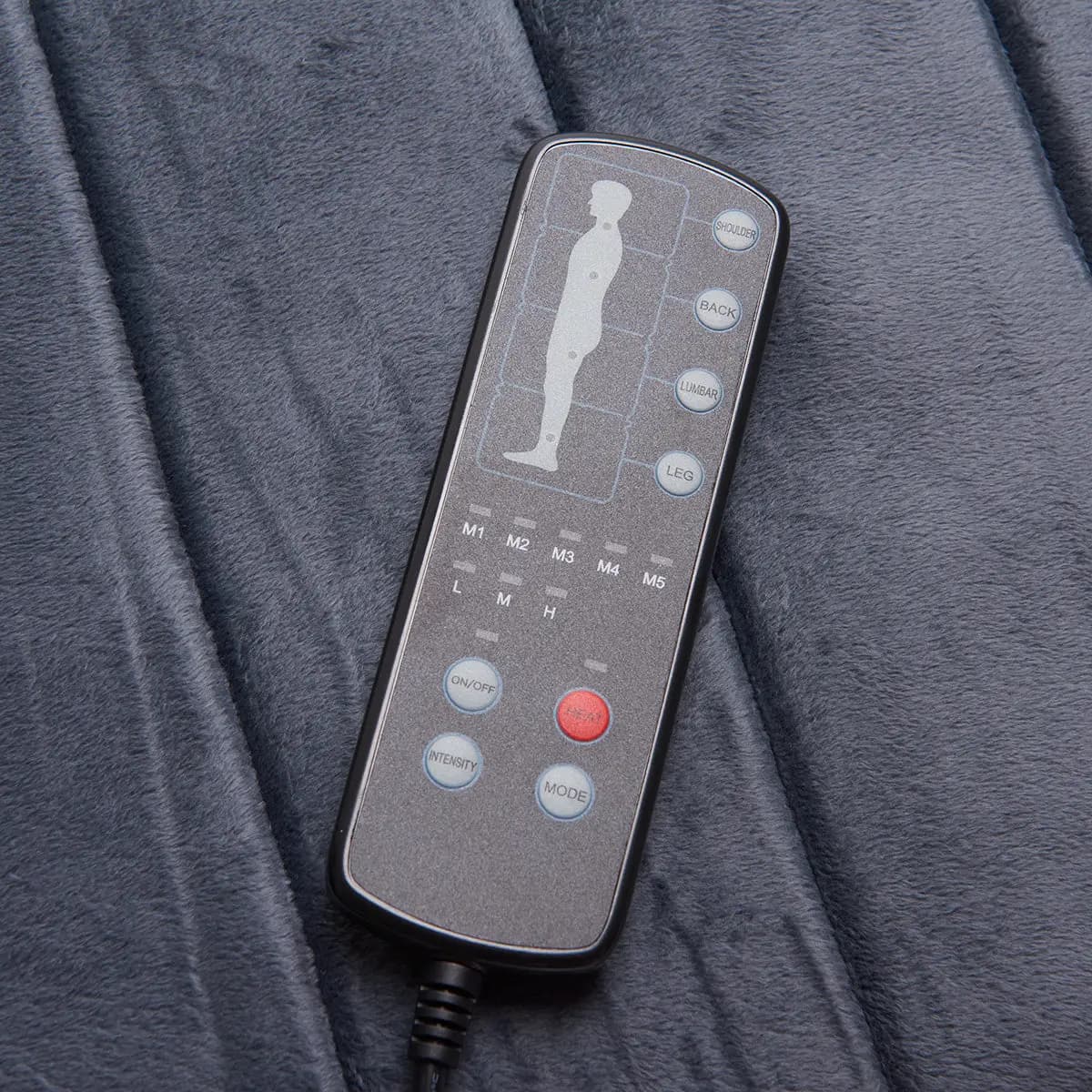 Sharper Image Heated Full Body Massage Mat [69" L x 23.6" W x 1.6" H, 5 lbs, Optional heat function for added relaxation]
