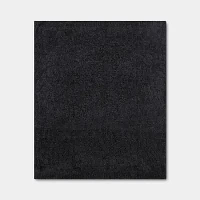Threshold Shine Chenille Throw Blanket Washed Black - Thresholdâ„¢ [100% Recycled Polyester, No Backing, Year Round Fabric Construction]