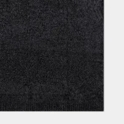 Threshold Shine Chenille Throw Blanket Washed Black - Thresholdâ„¢ [100% Recycled Polyester, No Backing, Year Round Fabric Construction]