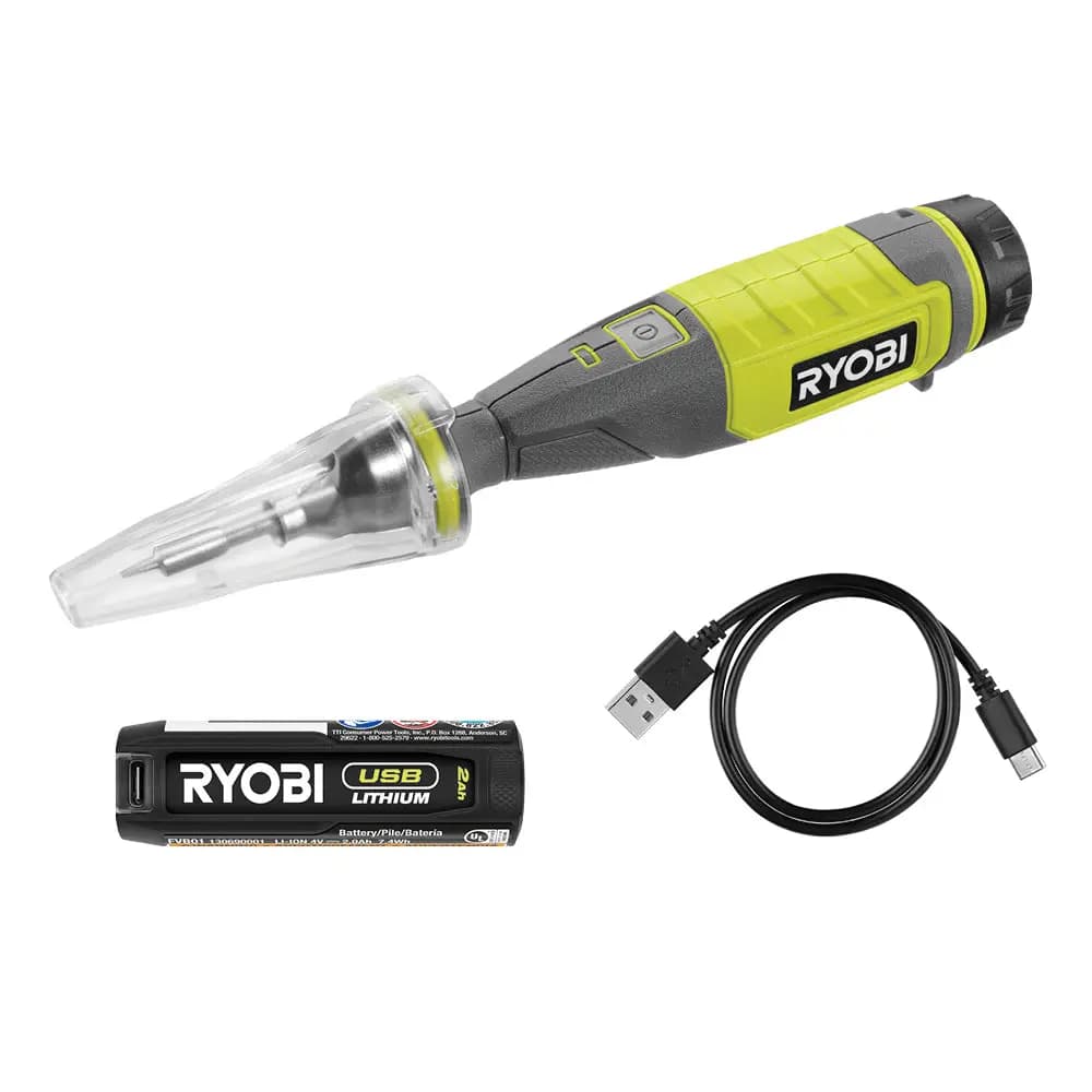 RYOBI USB Lithium Soldering Pen Kit [USB Cable 21", Capacity 2Ah, Voltage 4V]