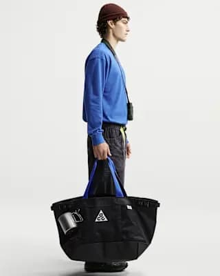 ACG Gear Tote Bag (Large, 55L) Black/Anthracite/Summit White [Body/Lining: 100% polyester, Spot clean, ONE SIZE]