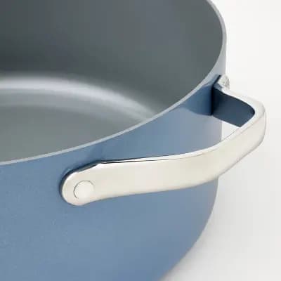 Figmint 8qt Nonstick Ceramic Coated Aluminum Wide Stock Pot Blue - Figmintâ„¢ [8 Quart, Aluminum, 12 Inches]