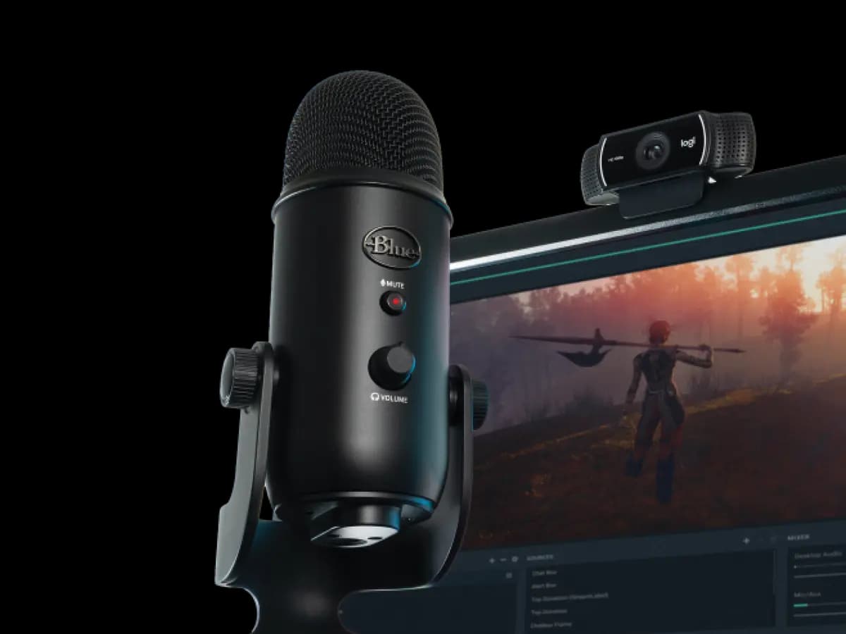 Logitech Yeti + C922 Pro Streamer Pack - Black [11.61 in (294.8 mm), 4.72 in (119.8 mm), 4.92 in (124.9 mm)]