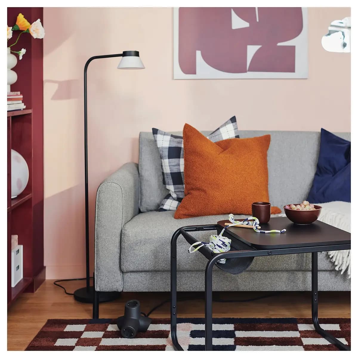 IKEA SALTMYRAN Loveseat, Öreryd gray-beige [Armrest height 18 1/2 ", Armrest width 4 3/4 ", Depth 31 1/8 "]