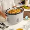 bella Housewares Savor 6qt Programmable Slow Cooker with 2qt Manual Slow Cooker Oatmilk [15.65 Pounds, 8 Quart, Programmable]