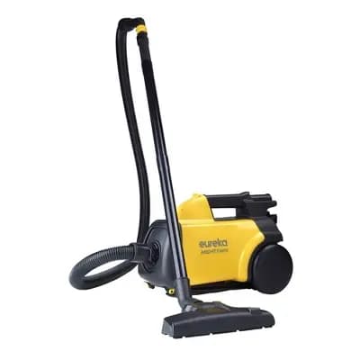 Eureka Mighty Mite Bagged Canister Vacuum Yellow: Electric, 1560W, 20ft Cord, 6.5ft Hose, Washable Foam Filter, Hard Floor & Carpet [11 Inches, 1560 Watts, Electric]