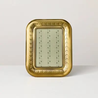 Hearth & Hand with Magnolia 5"x7" Brass Frame with Etched Detail - Hearth & Hand™ with Magnolia [10 Inches (L), 8 Inches (W), .95 Pounds, Steel (Frame)]