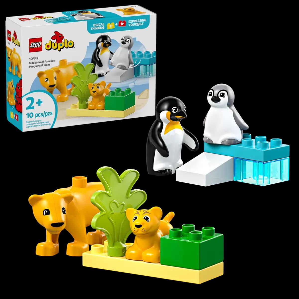 LEGO Wild Animal Families: Penguins & Lions 10442 [10 pieces, ages 2+, DUPLO®]