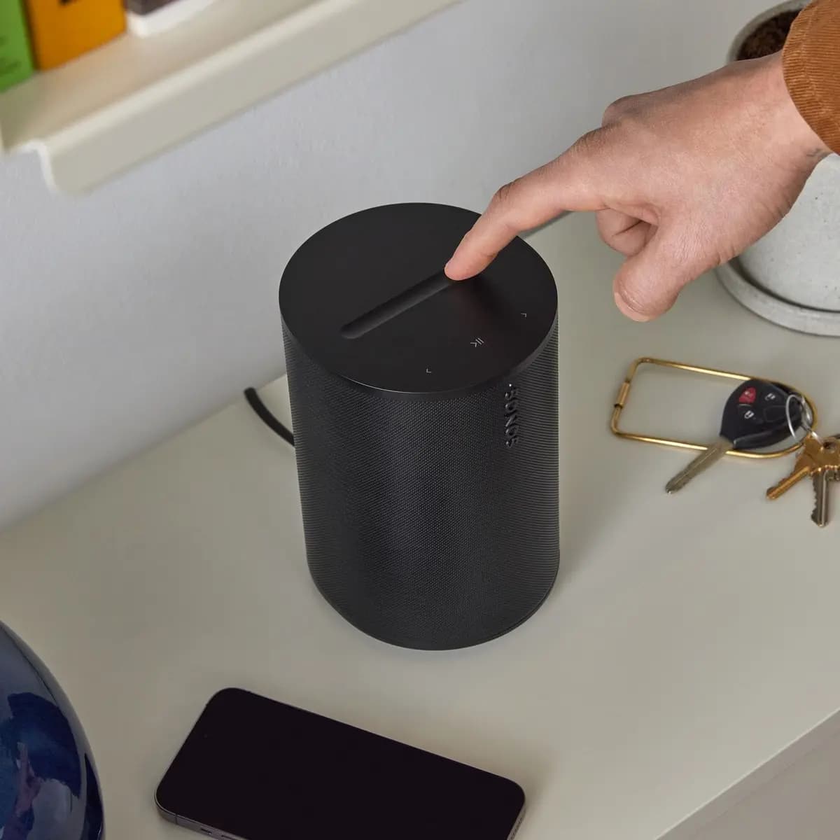 Sonos Era 100 SL - Black [7.19 in (182.5 mm), 4.72 in (120 mm), 5.14 in (130.5 mm)]