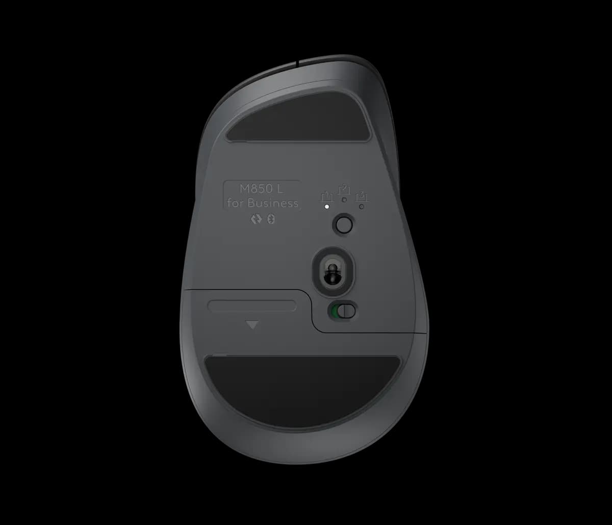 Logitech Signature Comfort Plus M850 L for Business - Graphite [4.78 in (121.3 mm), 2.93 in (74.3 mm), 1.74 in (44.2 mm)]