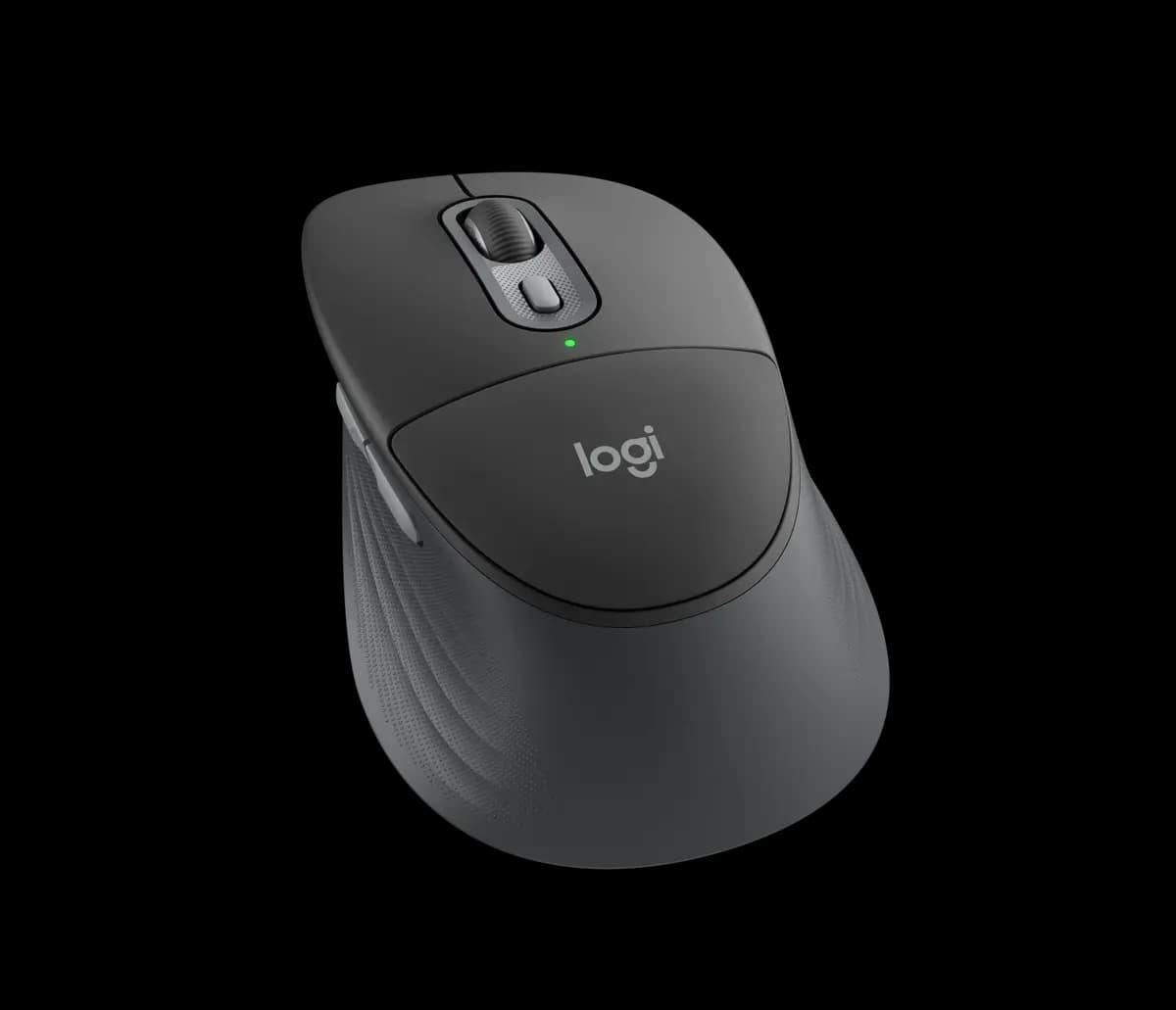 Logitech Signature Comfort Plus M850 L for Business - Graphite [4.78 in (121.3 mm), 2.93 in (74.3 mm), 1.74 in (44.2 mm)]