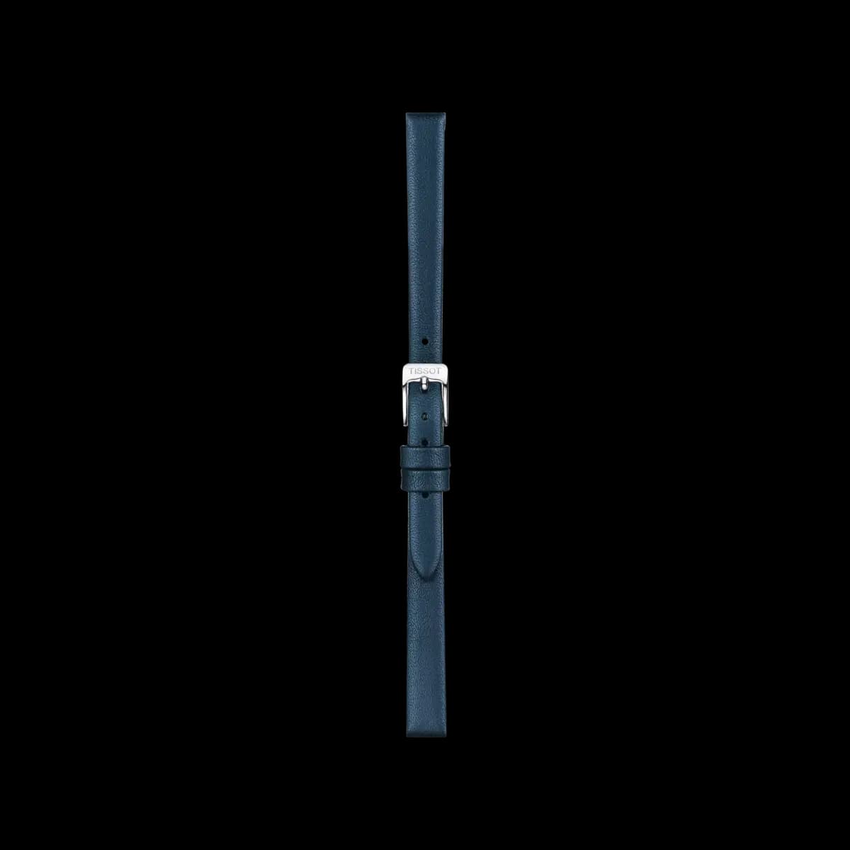 Tissot Official Blue Leather Strap Lugs 09 mm [Leather, Blue, 9.00]