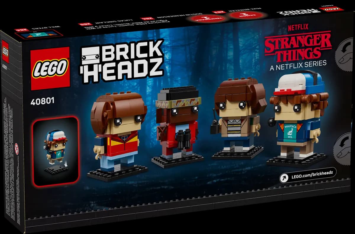 LEGO Mike, Dustin, Lucas and Will Figures 40801 [542 pieces, ages 10+, Stranger Things]