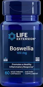 Life Extension Boswellia 100 mg, 60 vegetarian capsules [1 vegetarian capsule, ) extract (gum resin) [std. to 20% 3, microcrystalline cellulose]