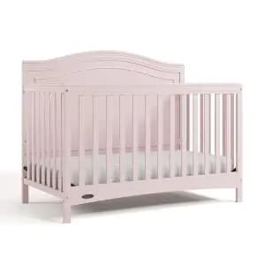 Graco Paris 4-in-1 Convertible Crib Blush [Dimensions (Overall) 43.07 inches (H) x 54.33 inches (W) x 29, Weight 51.59 pounds, Holds up to 50 pounds, Material Wood (Frame)]