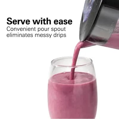 Hamilton Beach Smoothie Blender 56oz 10 Speed Black 50190J: Best Rated Kitchen Blender, 650W, Dishwasher-Safe Parts [650 Watts, Plastic, 56 fl oz (US)]