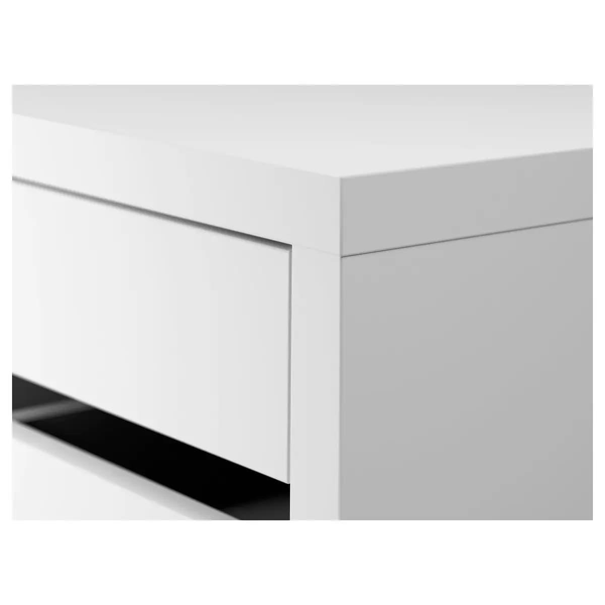 IKEA MICKE Drawer unit/drop file storage, white 13 3/4x29 1/2 " [Max. load 11 lb, Maximum load/drawer 11 lb, Max. load/small drawer 2 lb]