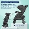 Kolcraft Cloud Premier Double Side by Side Stroller - Black: 5-Point Harness, Folds for Easy Transport, Steel Frame [Dimensions (Overall) 38 Inches (H) x 30 Inches (W) x 32 Inche, 
