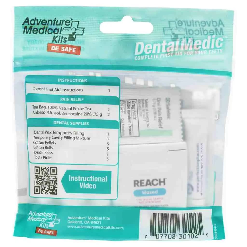 Adventure Medical Kits Dental Medic - Emergency First Aid Kit for Teeth [Waterproof, Pocket-Sized, Benzocaine 20%]