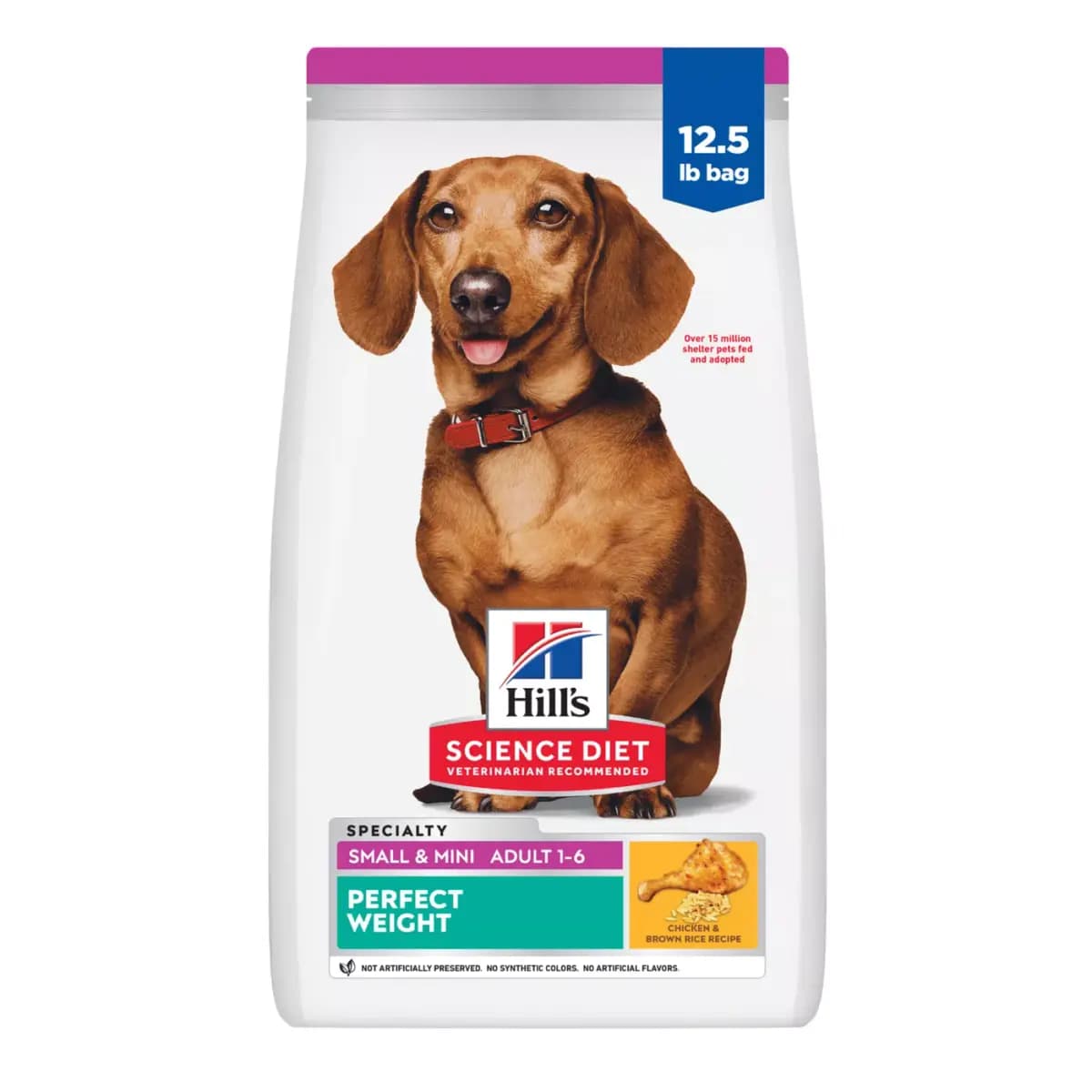 Hill's® Science Diet® Perfect Weight Small & Mini Adult Dry Dog Food - Chicken Recipe [Species Canine, Brand Science Diet, Food Type Small kibble, Breed Size Canine| Adult 7+|Small