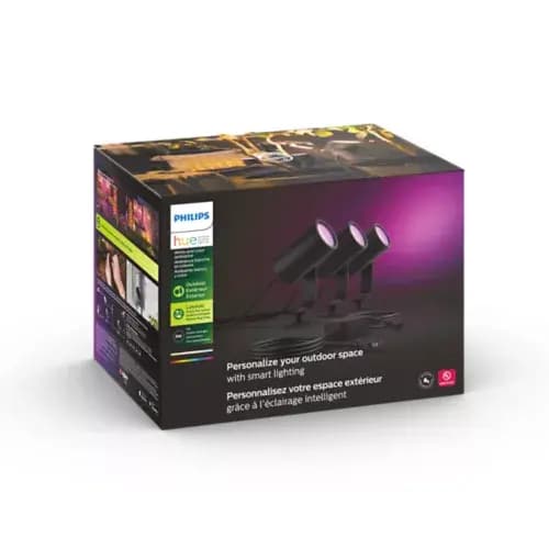 Philips Hue Lily Outdoor spot light [046677803582, Black, Aluminium]