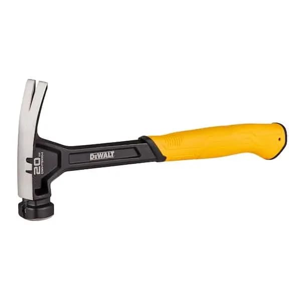 DEWALT 20 oz. Steel Rip Claw Nailing Hammer, DWHT51004 [Claw Type: Rip, Color Family: Yellow, Face Type: Smooth]