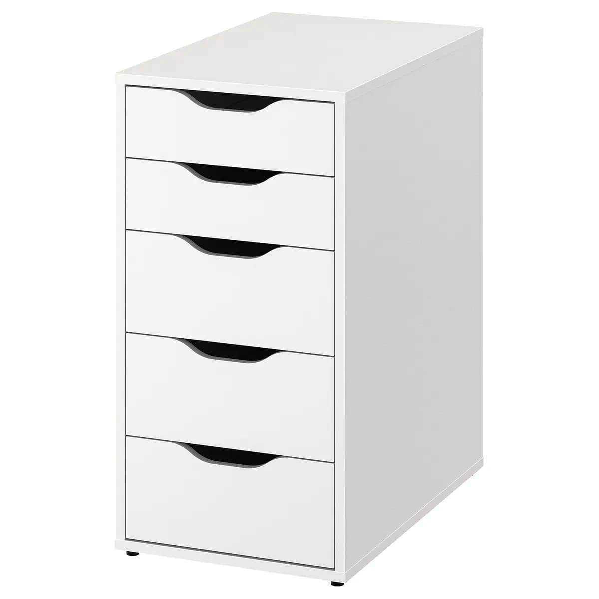 IKEA ALEX Drawer unit, white 14 1/8x27 1/2 " [Width 14 1/8 ", Depth 22 7/8 ", Height 27 1/2 "]