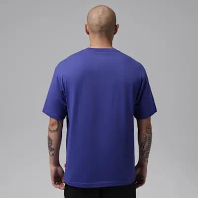 Jordan Brooklyn Men's Graphic T-Shirt Light Concord [Light Concord, Ribbed collar, 100% cotton]