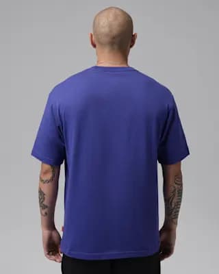 Jordan Brooklyn Men's Graphic T-Shirt Light Concord [Light Concord, Ribbed collar, 100% cotton]