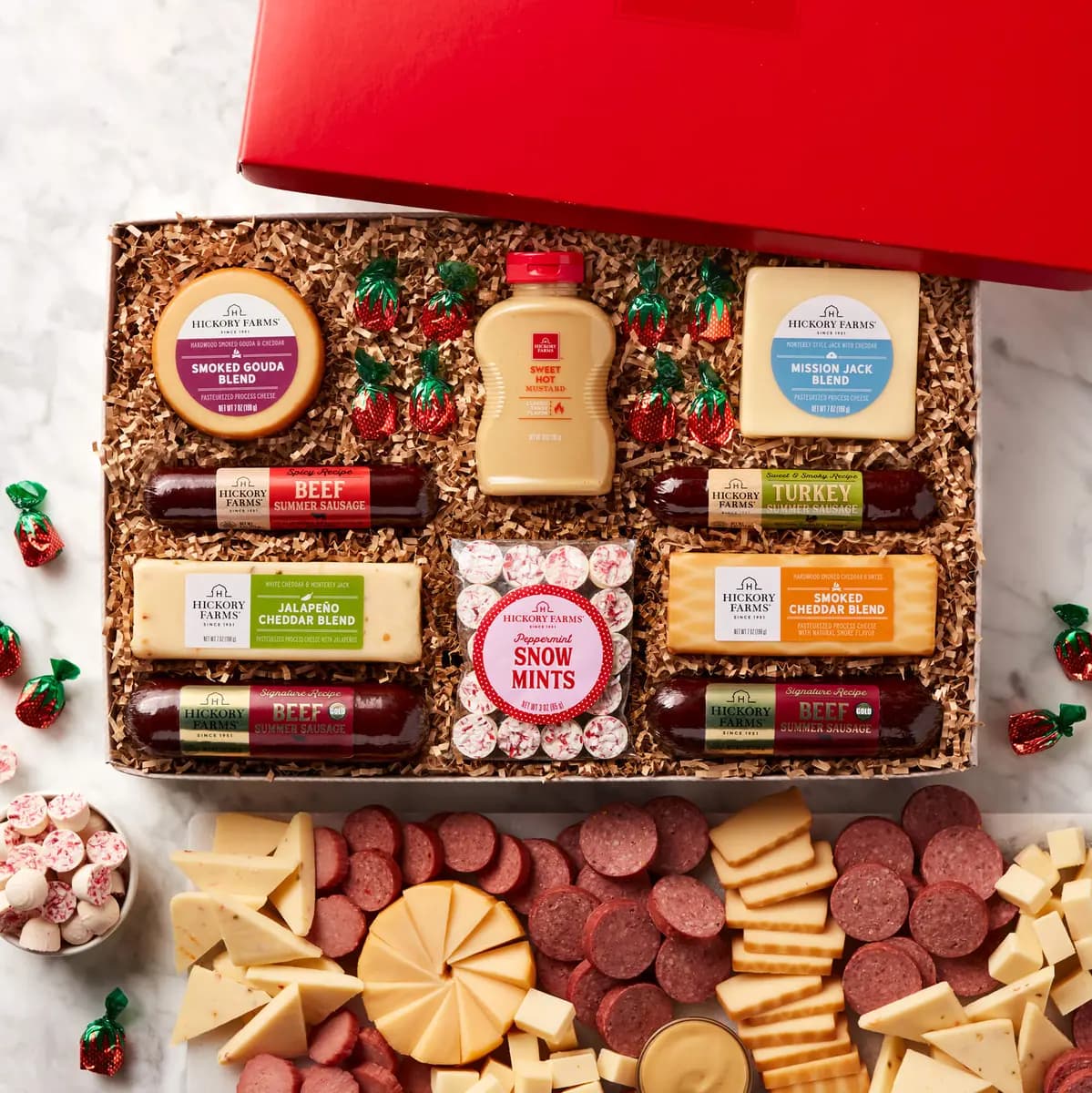 Best of Hickory Farms Gift Box [(2) 7 oz, 4 oz, 4 oz]