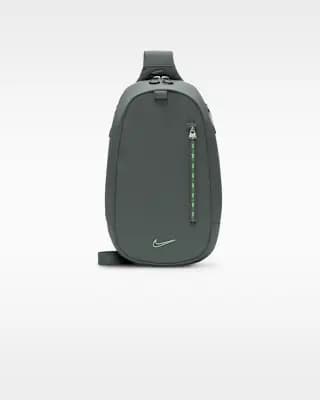 Nike Commute Sling Bag (8L) Camo Green/Camo Green/Cucumber Calm [Camo Green/Camo Green/Cucumber Calm, Two-way main compartment zipper, 9"W x 15"H x 5"D]