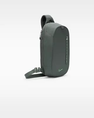 Nike Commute Sling Bag (8L) Camo Green/Camo Green/Cucumber Calm [Camo Green/Camo Green/Cucumber Calm, Two-way main compartment zipper, 9"W x 15"H x 5"D]