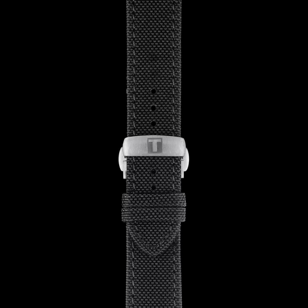 Tissot Official Black Fabric Strap Lugs 21 mm [Textile, Black, 21.00]