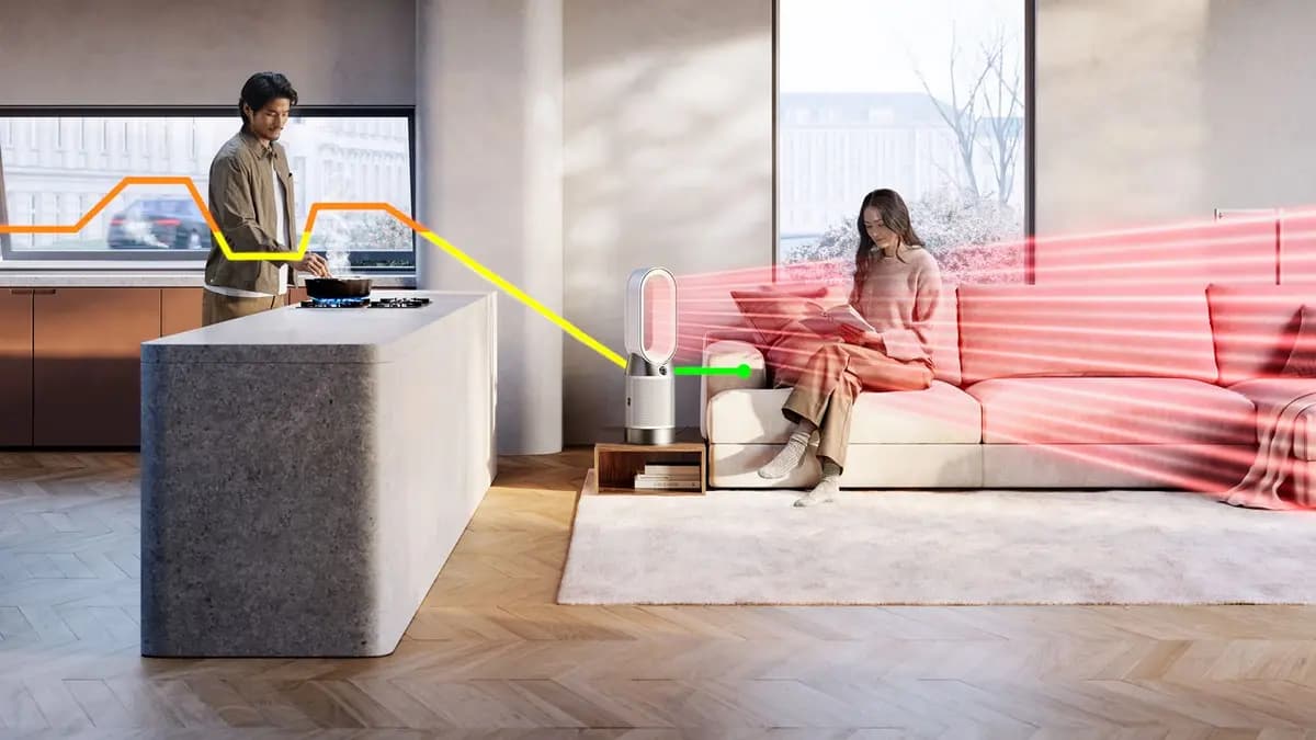 Dyson Purifier Hot+Cool HP1 White/White [11.7 lb, 350 degrees, 9.8 in]