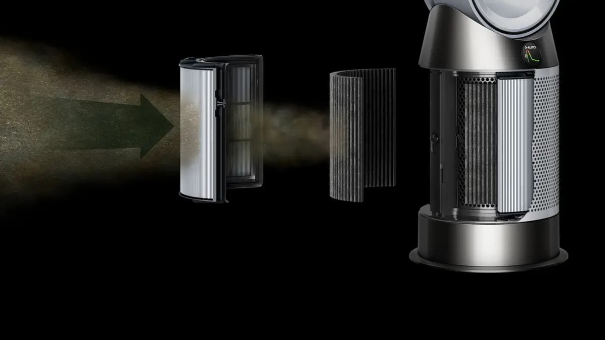 Dyson Purifier Hot+Cool HP1 White/White [11.7 lb, 350 degrees, 9.8 in]