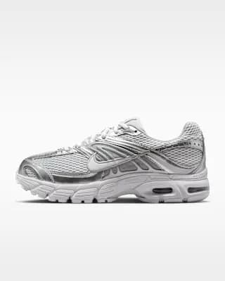 Nike Air Max Moto 2K Women's Shoes with Reflective Accents Grey Fog/Metallic Silver/White [Grey Fog/Metallic Silver/White, Rubber outsole provides durable traction., HQ2056-011]