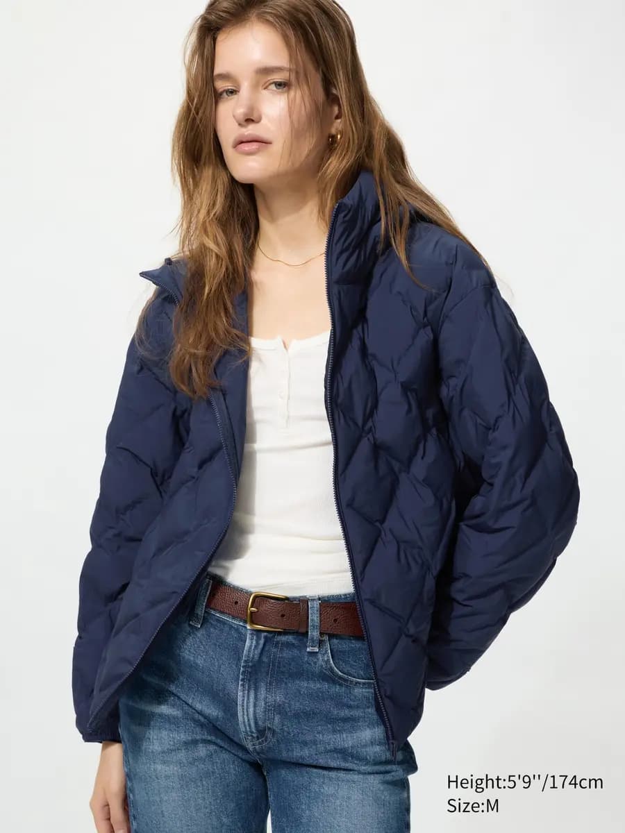 Uniqlo PUFFTECH Parka Navy [Imported, Hand wash cold, Do not dry clean, NAVY]