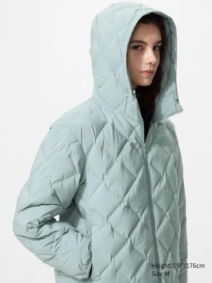 Uniqlo PUFFTECH Parka Navy [Imported, Hand wash cold, Do not dry clean, NAVY]