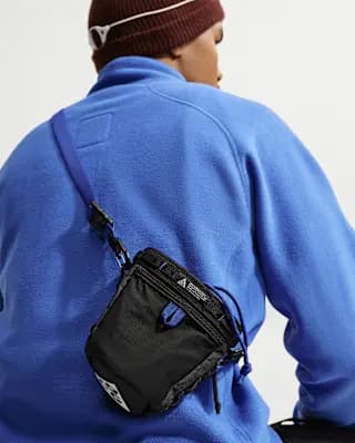ACG Chalk Bag Black/Anthracite/Summit White [Black/Anthracite/Summit White, Reflective details, 82% polyester/18% nylon. Lining: 100% polyester.]