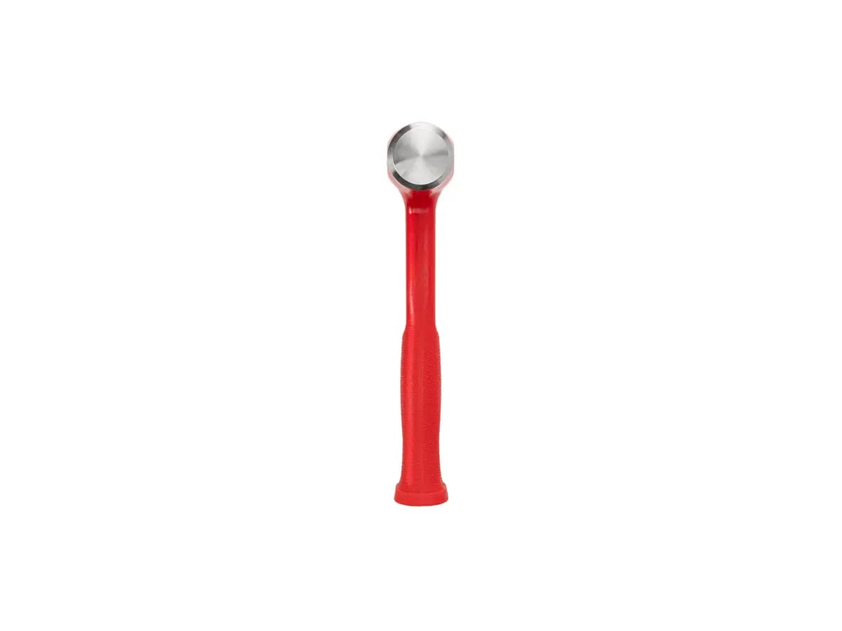 TEKTON 43 oz. Short Handle Ball Peen Dead Blow Hammer [A. Length (in.) 10.6, B. Width (in.) 4.8, C. Height (in.) 1.8]