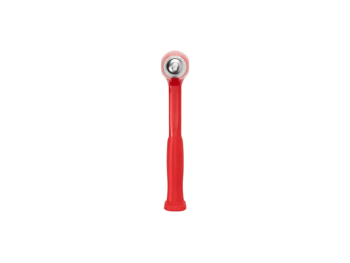 TEKTON 43 oz. Short Handle Ball Peen Dead Blow Hammer [A. Length (in.) 10.6, B. Width (in.) 4.8, C. Height (in.) 1.8]