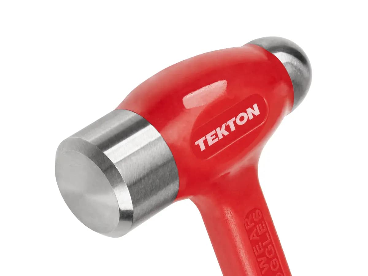 TEKTON 43 oz. Short Handle Ball Peen Dead Blow Hammer [A. Length (in.) 10.6, B. Width (in.) 4.8, C. Height (in.) 1.8]