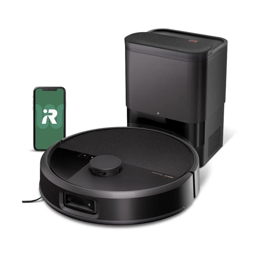 iRobot Roomba Max 715 Vac Robot + AutoEmpty Dock Black [8.4 (L) x 6.8 (W) x 11.4 (H), 7.496, 6000 mAH, LFP]