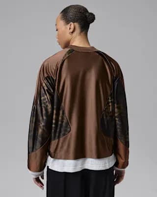 Jordan Brooklyn Women's Long-Sleeve Jersey Cacao Wow [100% polyester, Machine wash, XS (0–2)-XXL (20–22)]