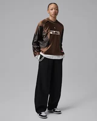 Jordan Brooklyn Women's Long-Sleeve Jersey Cacao Wow [100% polyester, Machine wash, XS (0–2)-XXL (20–22)]